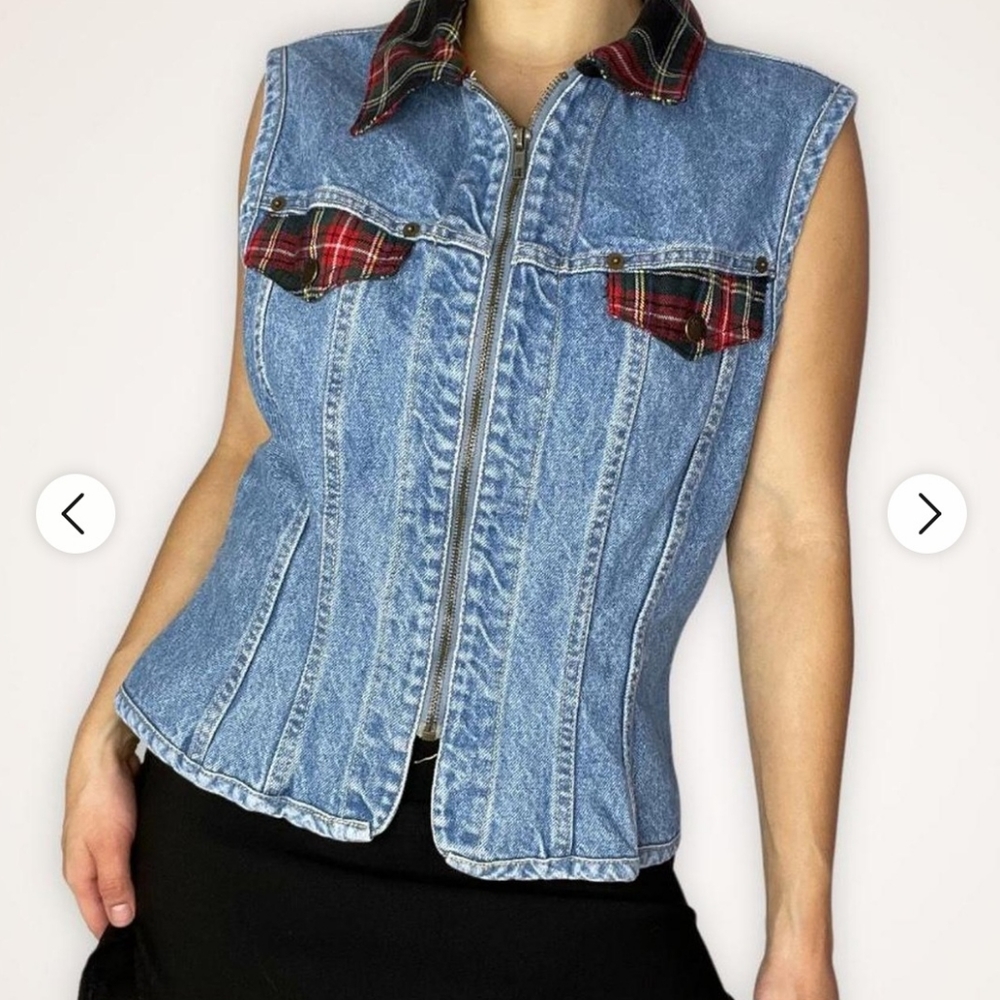 90s Paris Blues denim Vest